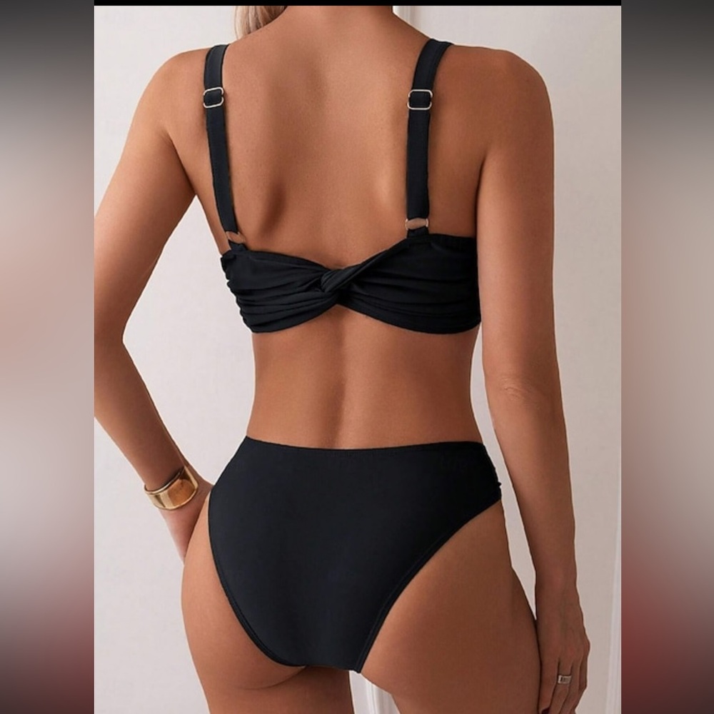 Chic Black and Gold‎ Women's Bikini - Picture 2 of 6